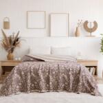 Saheser® Cuvertura muselina 220x240cm Victoria Maro cu model floral, Saheser Home