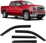 ISINLASSO oldalsó ablakterelő Chevy Silverado/GMC Sierra 1500 Crew Cab 2019-2024 - fekete - 4 db