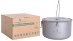 Boundless Voyage Titán Edénykészlet 750-1300 ml - Összecsukható Fogantyús Kemping Főzőedény Túrázáshoz, Ultrakönnyű Hordozható Evőeszköz Sze