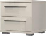  Places of Style Noptiera cu 2 sertare Piano bej 45/40/43 cm (76857041)