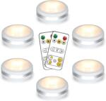 Starxing tapadó korong LED lámpa távirányítóval, AA elemes, dimmelhető, 3 színhőmérséklet, időzítővel