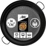Alises zománcozott rozsdamentes acél paellaserpenyő 34 cm, paella és sütéshez való