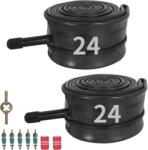MTATCN Kerékpár Belső Gumi 24x1.75/2.125 Schrader Szelepes (32mm) - Strapabíró Butil Gumibelső MTB, BMX, Gyerekbicikli Kerékhez - 2db Szett (47/57-507)