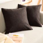 Blumtal Chenille párnahuzat 60x60 cm - sötétbarna - 2 db