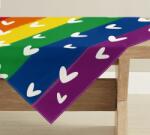 Artoid Mode Rainbow Love LGBT mosható asztalterítő - 85x85 cm