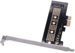 Wangcl NVMe PCIe adapter M. 2 M-Key PCIe 1x bővítőkártya rögzítő konzollal
