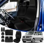 STEEIRO Autóülés Huzat VW T5 T6 Modellekhez (2003-2022) - Vízálló, 3 Üléses Volkswagen Kompatibilis Védőhuzat