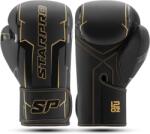 Starpro Premium boxkesztyű, PU műbőr, edzés és sparring - fekete - 12 oz