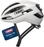 ABUS Taipan LED gravel kerékpáros sisak beépített lámpával, szemüvegtartóval - fehér - L-es méret