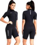 ZCCO shorty búvárruha 3mm neoprén, elöl cipzáras - fekete - 3XL-es méret