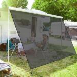 PHATRIP lakóautó napellenző előfal - fekete - 2, 45x2, 80 m