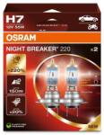 OSRAM Night Breaker 220 H7 halogén fényszóró izzó - +220% fény - 2 db
