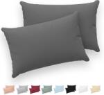 Twinzen jersey pamut párnahuzat cipzárral - kék - 30x50 cm - 2 db