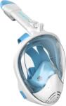 G2RISE Teljes Arcú Snorkel Maszk Összecsukható CO2 Biztos Kamera Pozícióval - S/M, White Blue