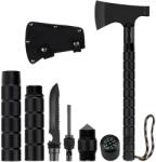 HARAHU Topor multifuncțional pliabil pentru exterior - Negru KP27796