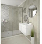 Vilo Lambriu PVC-U Vilo Motivo de perete, decor Mozaic Marmura Alba - 2, 65 mp cutie (4 bucati), 2650 250 8 mm (DF-3020937)