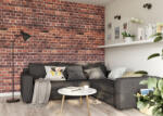 Vilo Lambriu PVC-U Vilo Motivo de perete, decor Caramida Rosie - 2, 65 mp cutie (4 bucati), 2650 250 8 mm (DF-3020988)