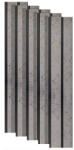 Naimeed Company Set 5 panouri decorative, lamelar, polimer rigid, D5487, 270x12x1cm, Crem (DF-D5487)