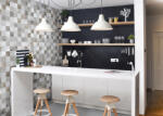 Vilo Lambriu PVC-U Vilo Motivo de perete, decor Cuburi Multicolore - 2, 65 mp cutie (4 bucati), 2650 250 8 mm (DF-3020928)