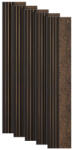 Naimeed Company Set 5 panouri decorative, lamelar, polimer rigid, D5502, 270x16x1cm, Maro (DF-D5502)