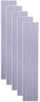 Naimeed Company Set 5 panouri decorative, lamelar WPC, cu 6 caneluri, D6218, 260x17x1.8cm, Gri marmura (DF-D6218)
