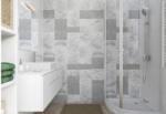 Vilo Lambriu PVC-U Vilo Motivo de perete, decor Gri Twine - 2, 65 mp cutie (4 bucati), 2650 250 8 mm (DF-3020926)