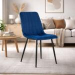 ARTOOL Scaun pentru bucatarie si living Artool Lava, catifea bleumarin, 43x51x90 cm (3464_1)