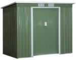ART Magazie de gradina din otel verde cu baza inclusa, 213x130x173 cm (AR157336)
