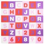 SPRINGOS Covor puzzle din spuma EVA pentru copii, alfabet si numere, 172x172 cm, Springos (FM0020) Covor