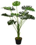 art Planta artificiala Monstera cu ghiveci, verde, aspect realist, 85 cm (AR081730)