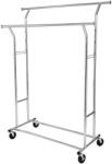 SONGMICS Suport mobil pentru haine Songmics, reglabil, metal, 110 kg, argintiu (2112_1) Pantofar