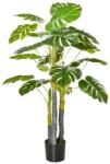 art Planta artificiala Monstera cu ghiveci, verde, 120 cm, aspect realist (AR127100)
