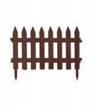 Prosperplast Gard de gradina decorativ din plastic maro, set 7 bucati, 3, 2 m x 35 cm (IPLSU-R222)