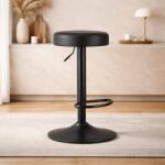 ARTOOL Scaun de bar Artool Rojst, rotativ, reglabil, piele ecologica neagra (3775_1)