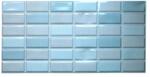 Dms Panou decorativ din PVC model caramida 3D albastru, 96x48, 5 cm (PVC0066)