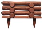Strend Pro Gard ornamental pentru gradina din plastic maro, aspect lemn, 44x31 cm (2211196)