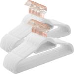 Songmics Home Set 50 de umerase catifea, Songmics, alb/rose gold (CRF021W02)