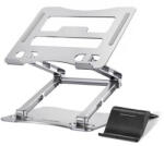 Wozinsky Suport din aluminiu Wozinsky WRS-CPY75DSS pentru laptop, cu suport telefon inclus, argintiu (WZK5907769364631) Suport laptop