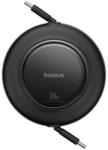 Baseus Cabluri de date USB-C 100W, Baseus Free2Pull Mini, 2m, design retractabil, Negru (P10364500113-01)