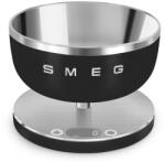 Smeg Cantar de bucatarie Smeg Collezione KSC01BLMWW, Pana la 5 kg/5 l, Functie TARA, Afisaj LED, Baza antiderapanta, Baterie reincarcabila, Negru mat (KSC01BLMWW) Cantare de bucatarie