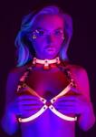 Taboom Glow in the Dark Open Cup Bra Harness S - M