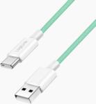 LogiLink USB 2.0 Type-C kábel, C/M - A/M, 480 Mbps, 60W, nejlon, zöld, 1 m (CU0327) - primanet