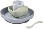 Beaba 4-Piece Silicone Dinner Set etetőszett Pebble 4m+
