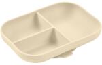 Beaba Divided Silicone Plate osztott tányér tapadókoronggal Clay