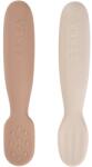 Beaba Silicone Pre-Spoons 2 Pack kiskanál Praline / Clay 4m+ 2 db
