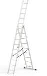 J.A.D. TOOLS Home háromrészes alumínium létra, 3×9 fokos