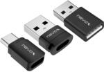 NEVOX Data Blocker USB-C/USB-A Adatvédelmi Adapter Szett 3db 2625 (2625)