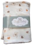 Soffi Baby Pamut dupla takaró 80x100cm maci és szívecske