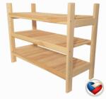 Tonap Raft din lemn de pin, 3 polițe reglabile, 60x50x33 cm (3PM4) Raft