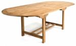 Garthen Masă de grădină extensibilă ovală din tec, 170-230 cm (GL05525)